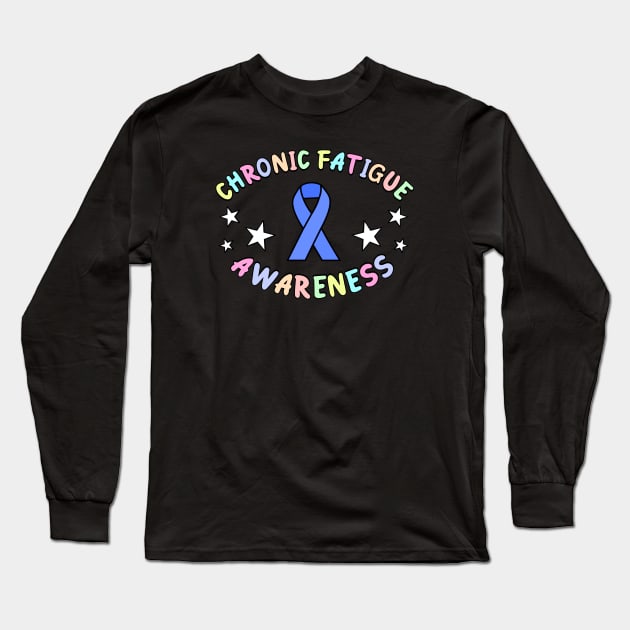 Chronic Fatigue Syndrome - Disability Awareness Long Sleeve T-Shirt by Football from the Left